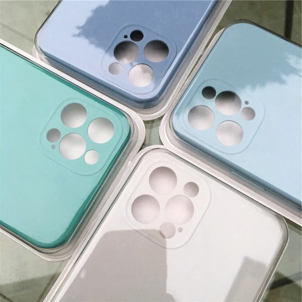 Étuis de téléphone en silicone liquide pour iPhone, coque de protection complète pour appareil photo, iPhone 15 Pro Max, iPhone 13, iPhone 14 Pro, iPhone 11, iPhone 12 Pro Max, nouveau, 1:1