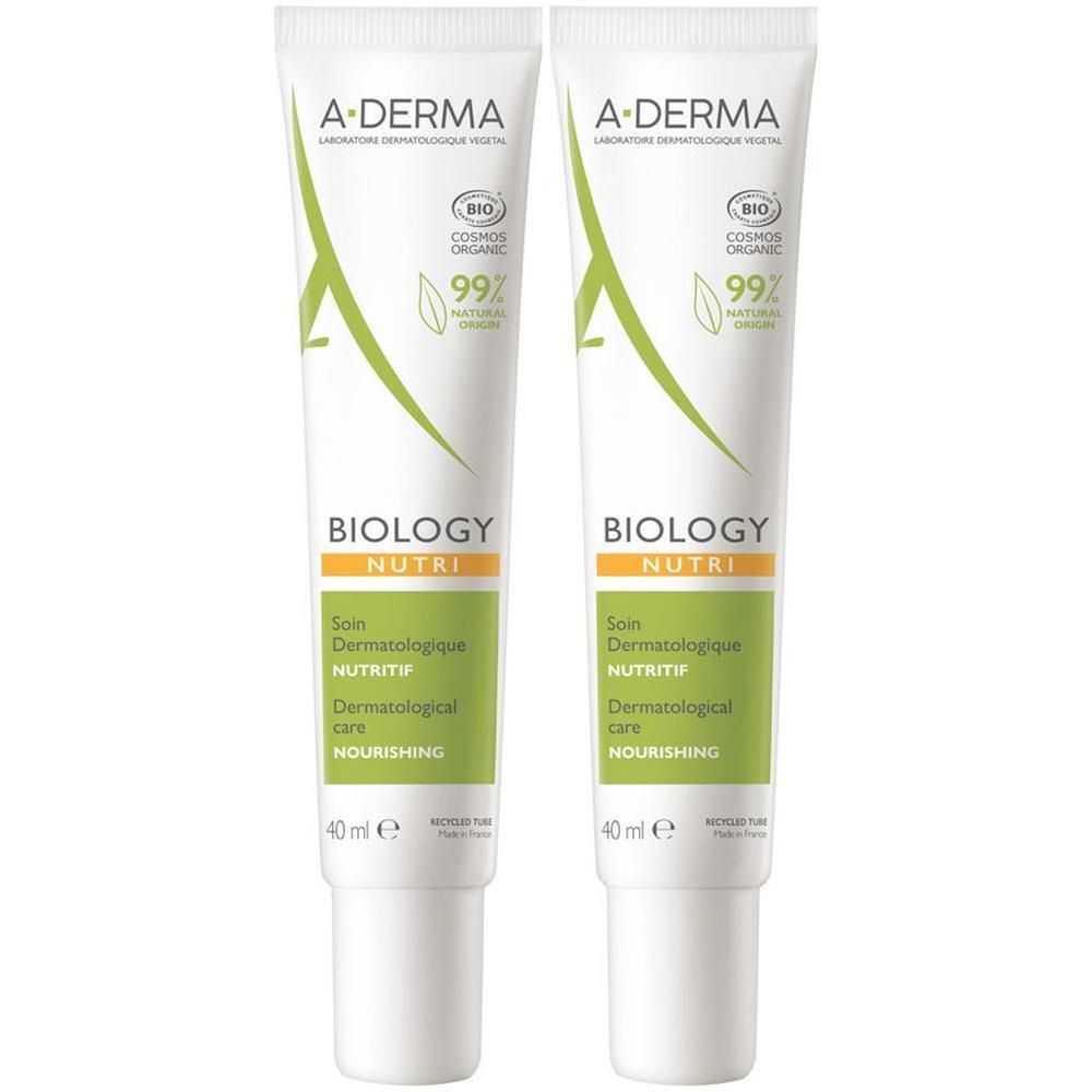 A-Derma Biology Nutri Trattamento dermatologico nutritivo per il viso