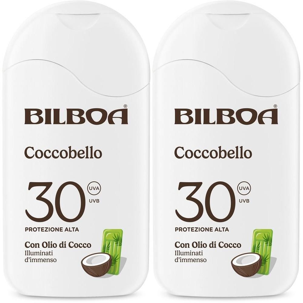 Bilboa Coccobello Latte Solare SPF 30 con olio di cocco 2x200 ml