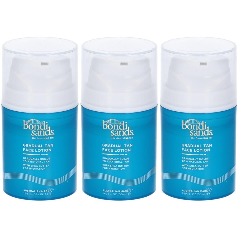 Bondi Sand Lozione Viso Abbronzante Graduale 3x50 ml