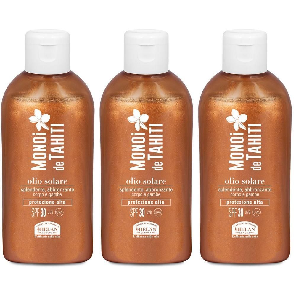 Helan Monoi Tahiti Olio Solare SPF 30+ 3x150 ml Spray