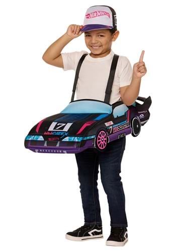 Hot Wheels Toddler Ride Along GT Scorcher Costume | Race Car Costumes | Toddler | | ST | Black,Ultra Light Blue,White | Hot Wheels