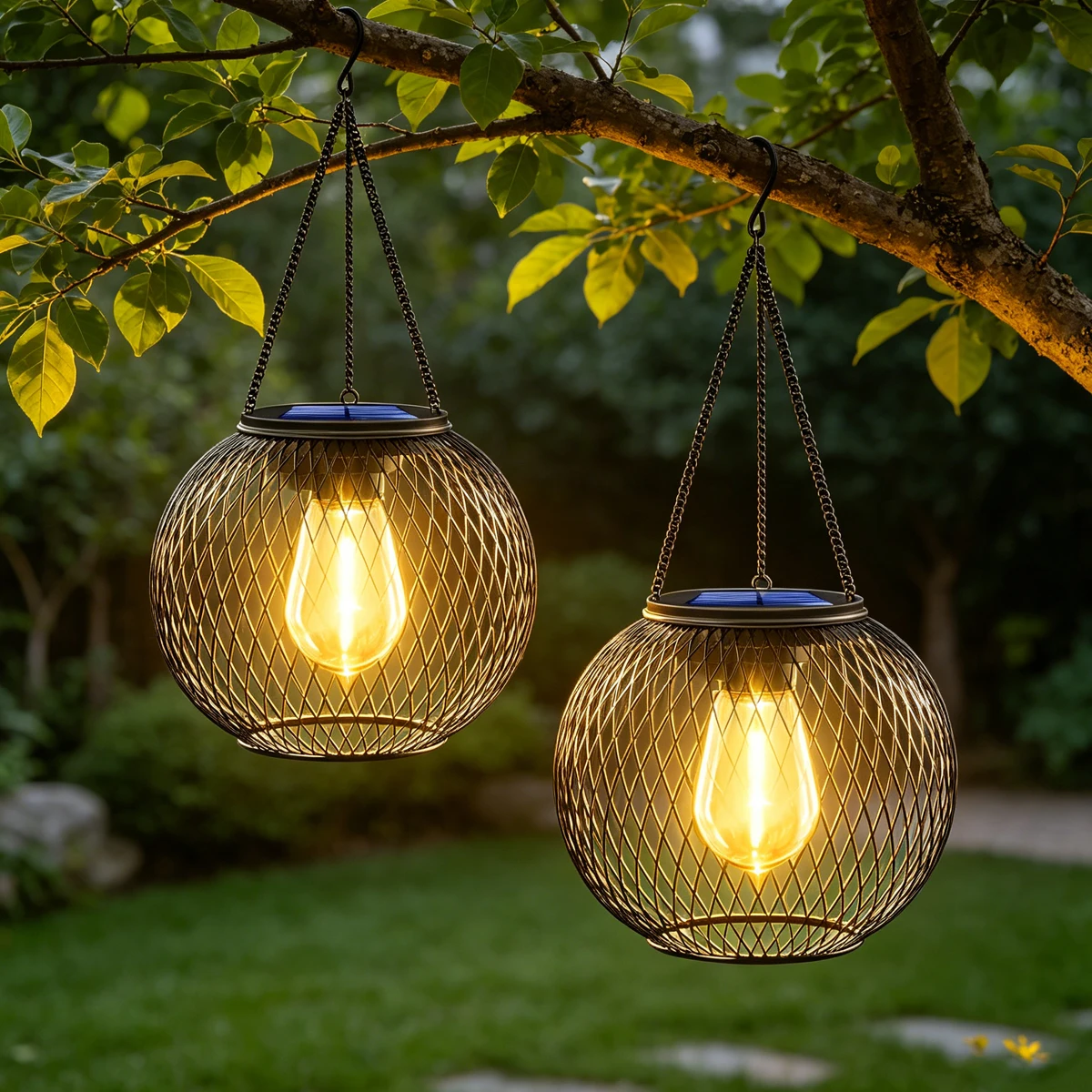 Lanterne solaire d'extérieur, accessoires de jardin, ornements, décorations pour jardins, décoration de jardinage, décor vintage pour terrasses, décorations de cour
