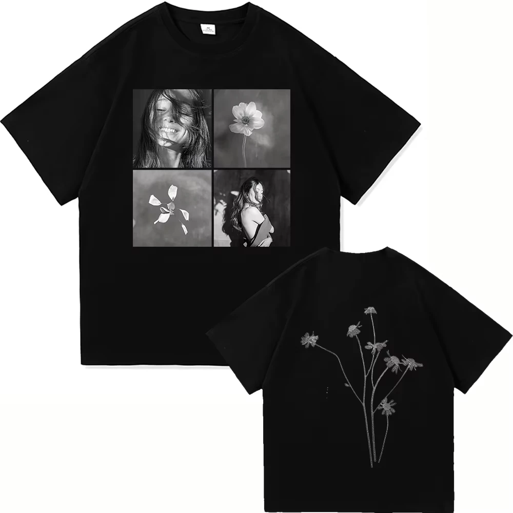 AG8 New Album Petal T Shirt 2026 Men/women Clothing Harajuku Clothes Vintage High Quality Tops for Lover Gifts Cotton TShirts