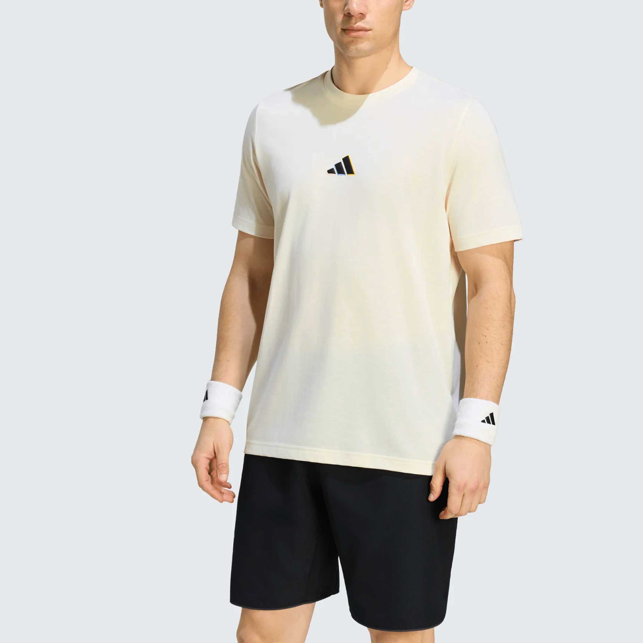 adidas US Open 2026 Retro Court Tee Men's Tennis Apparel White - Adidas