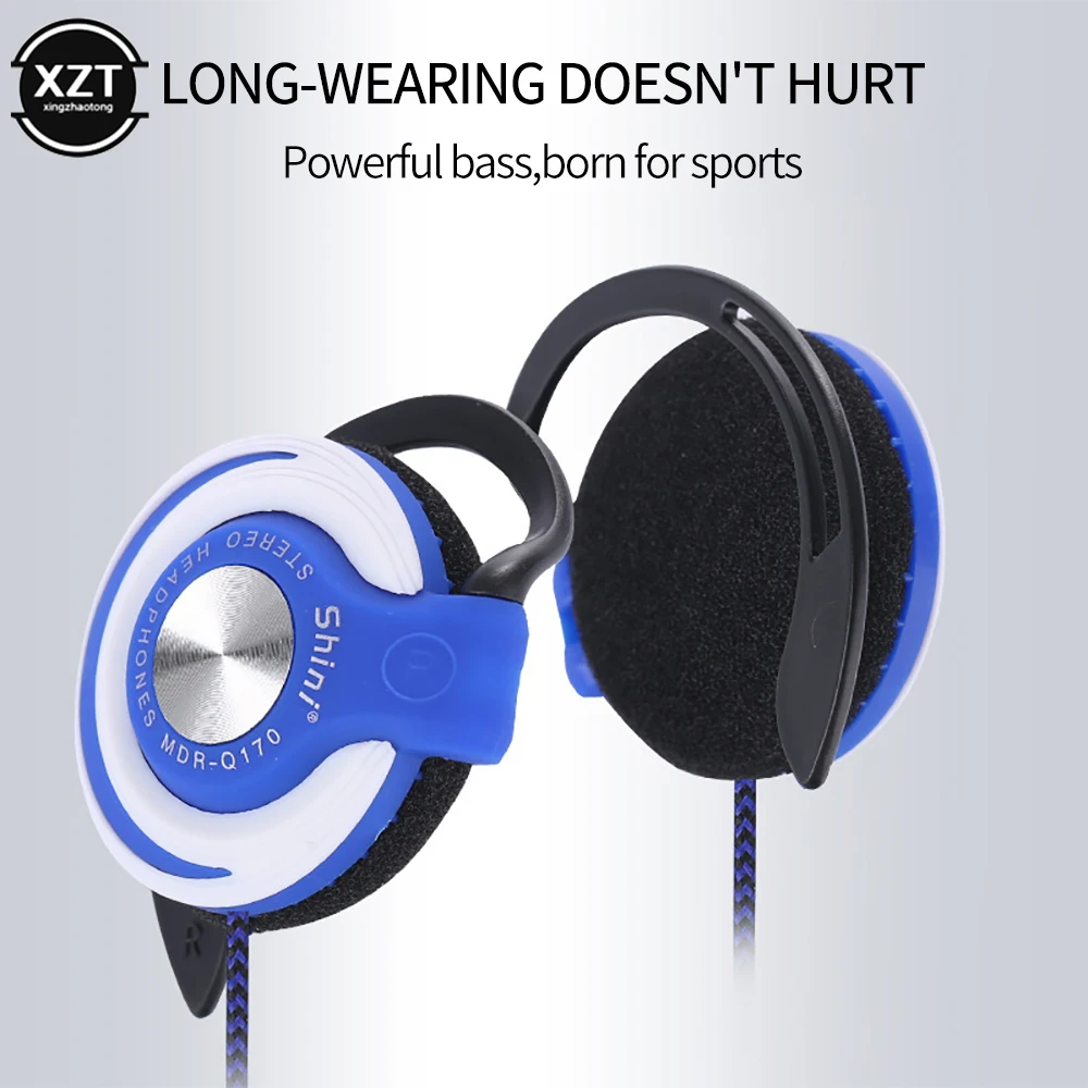 Q170 Wired Headset HIFI Schwere Bass Headset Ohrbügel Einstellbare Sport Laufen Headset Musik Headset für Telefon Computer MP3 MP4