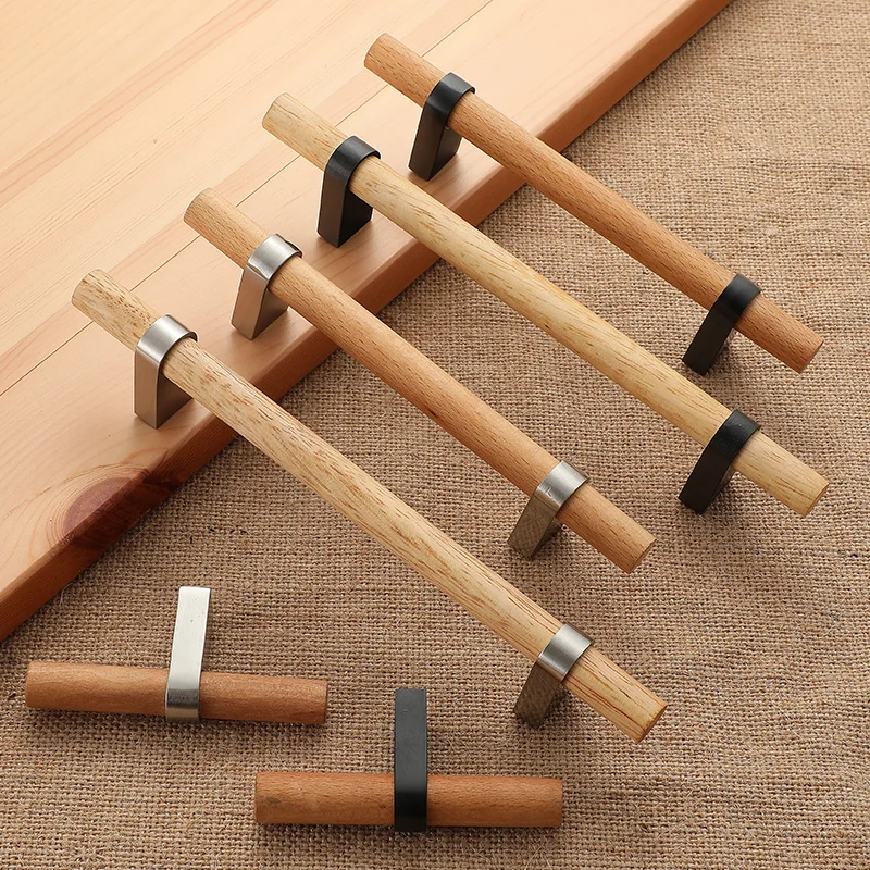 Holz Möbel Griff Schrank Griffe möbel zubehör Schublade Knöpfe Küche Griff Natürliche für möbel Zieht