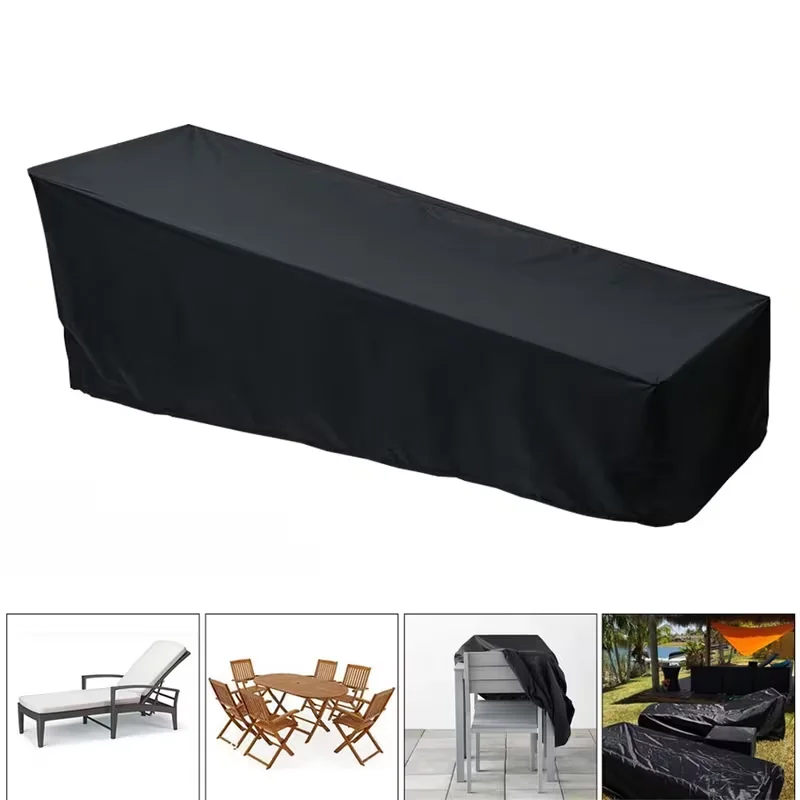 Oxford Cloth Outdoor Leisure Chair Outdoor Garden Sunbathing Terrace Outdoor Leisure Chair Protective Cover Sunbathing Lounger
