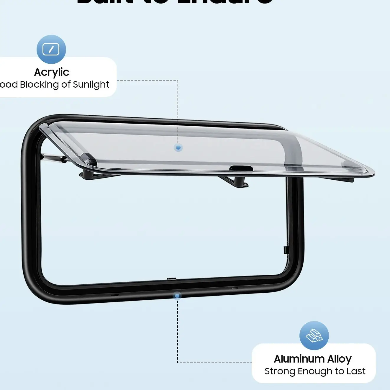 700*400cm Wohnmobilfenster, Seitenfenster aus Aluminiumlegierung mit Insektenschutz, Sonnenschutz und Sichtschutz, Fliegengitter 80-85 °