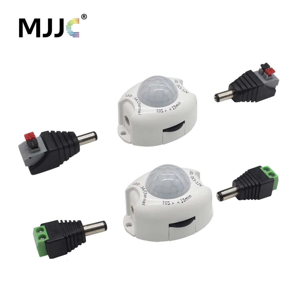 12V Bewegungsmelder Lichtschalter 5V DC Aktivierter Timer Automatischer Bewegungsmelder EIN AUS LED-Streifenlicht PIR Bewegungssensorschalter