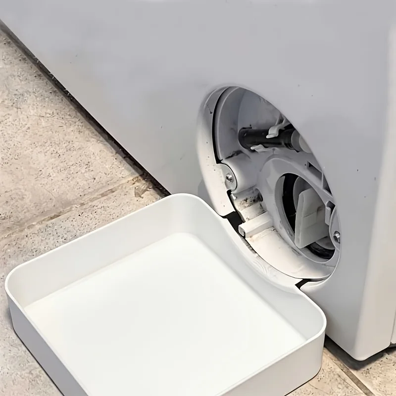 Drum Washing Machine Drainage Outlet Water Tray, Collecting Residual Water,Washing Machine Specific Water Connection Accessories