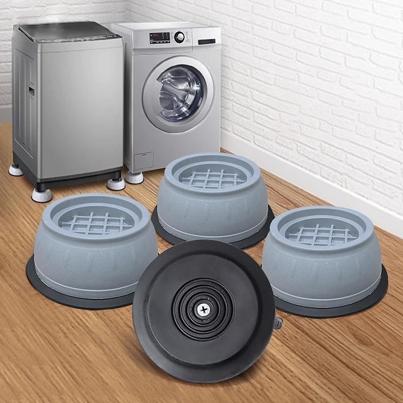 4PCS Anti-Vibration Washing Machine Support Anti-Slip Rubber Feet Base Pads Mat US Anti-slip Machine Foot Pad Bathroom Fixture Accessories