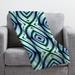 Deny Designs Wagner Campelo Maranta Throw Microfiber/Fleece/Microfiber/Fleece in Green/Gray/Blue | 60 H x 50 W in | Wayfair 13522-flemed