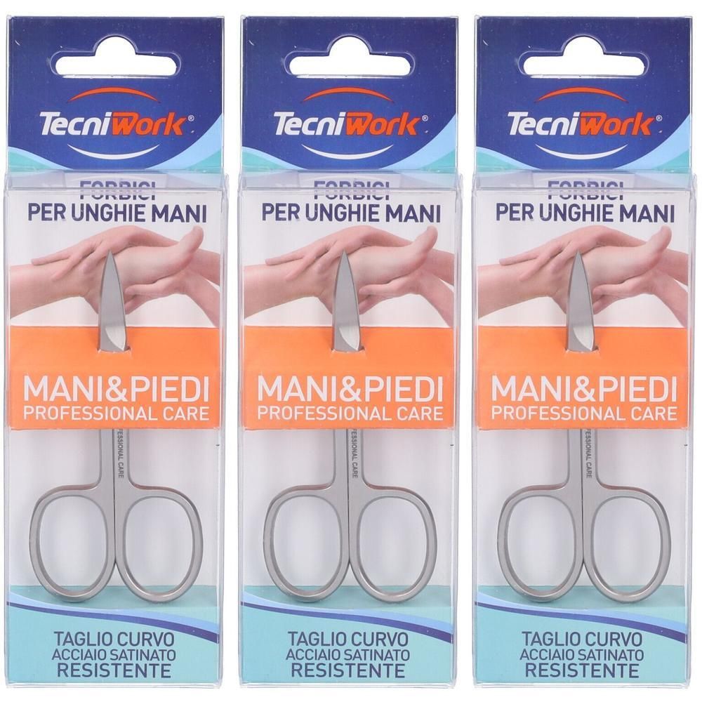Forbici Unghie Mani Taglio Curvo 3x1 St