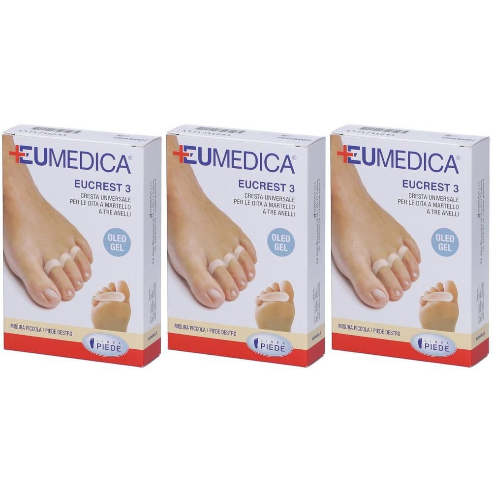 Cresta In Oleo-Gel Universale Eucrest 3 Per Dita A Martello Tre Anelli