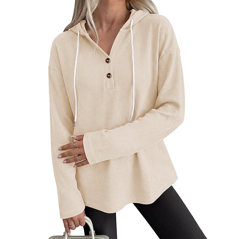 Women's Solid Colored Hoodie Pullover Hoodie Casual Hoodies Hooded Sweatshirt Spring Fall Drawstring Cropped Long Sleeve Lightweight Soft Oversized Breathable Casual Running Workout Fitness Yoga