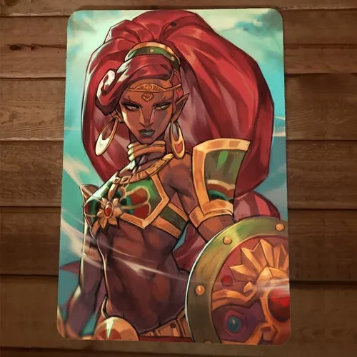 The Legend of Urbosa Metal Wall Video Game Sign Poster