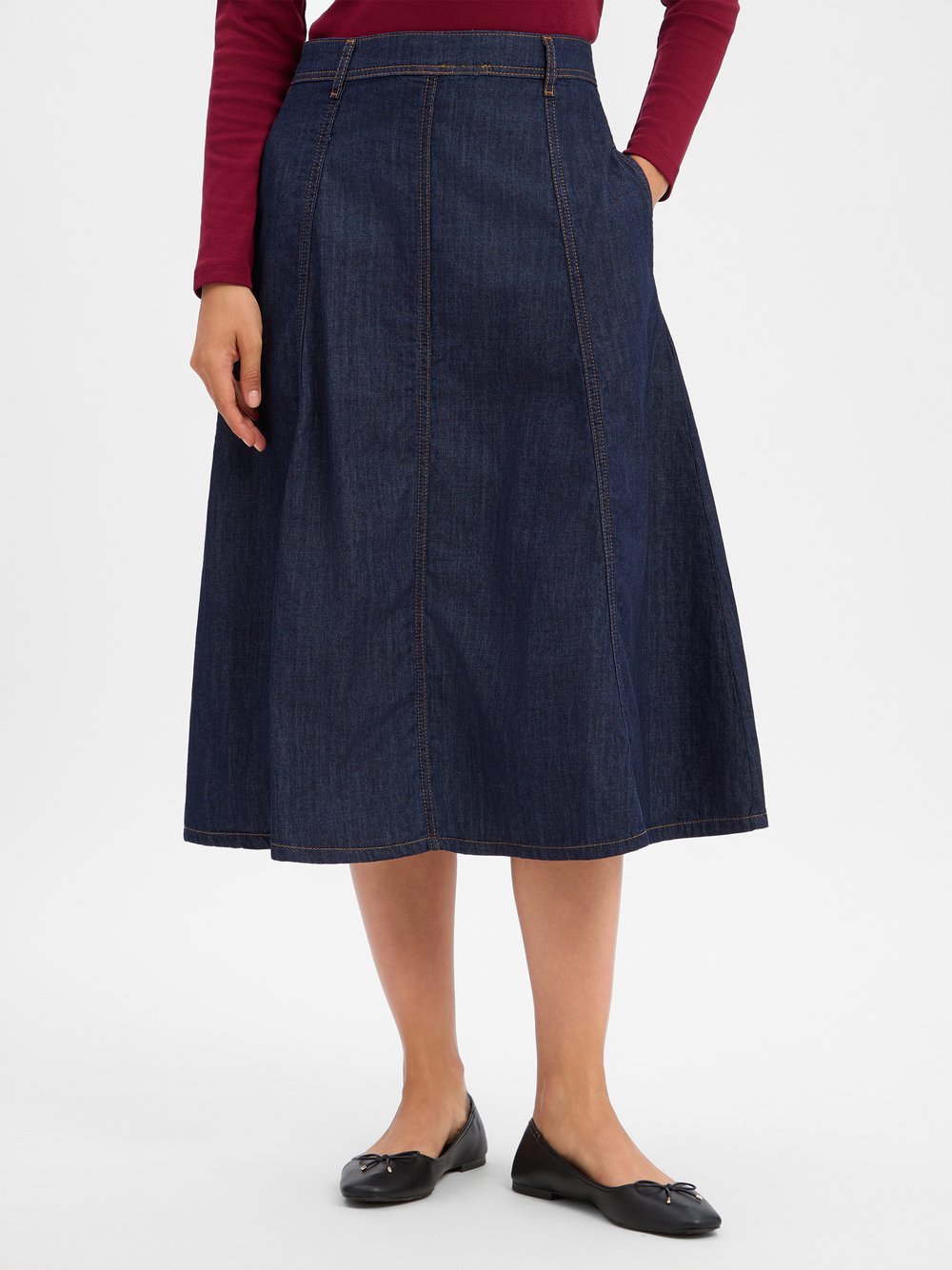 More & More Jeansrock Damen rinsed, 40