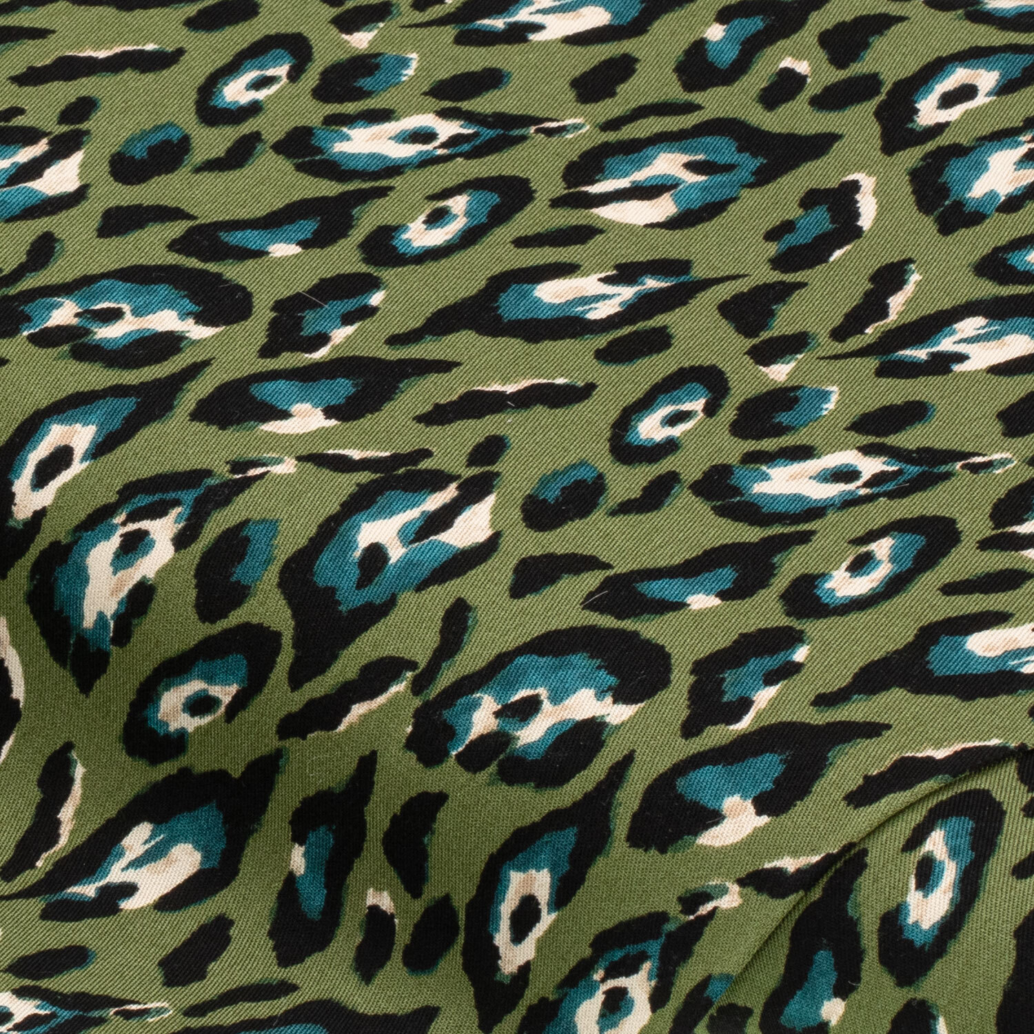 Viskose-Blusenstoff/Twill Leo, grün-color