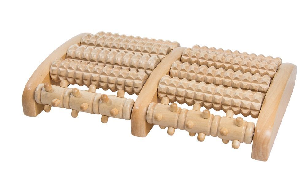 Sundo rullo massaggiante per piedi "KOMFORT" in legno 1 St