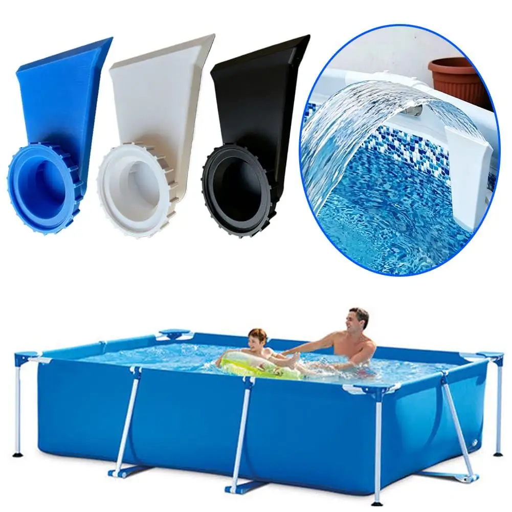 Fontaine de piscine à montage direct, compatible avec les buses, cascade de piscine, facile à installer, adaptée aux fêtes de piscine, accessoires de piscine