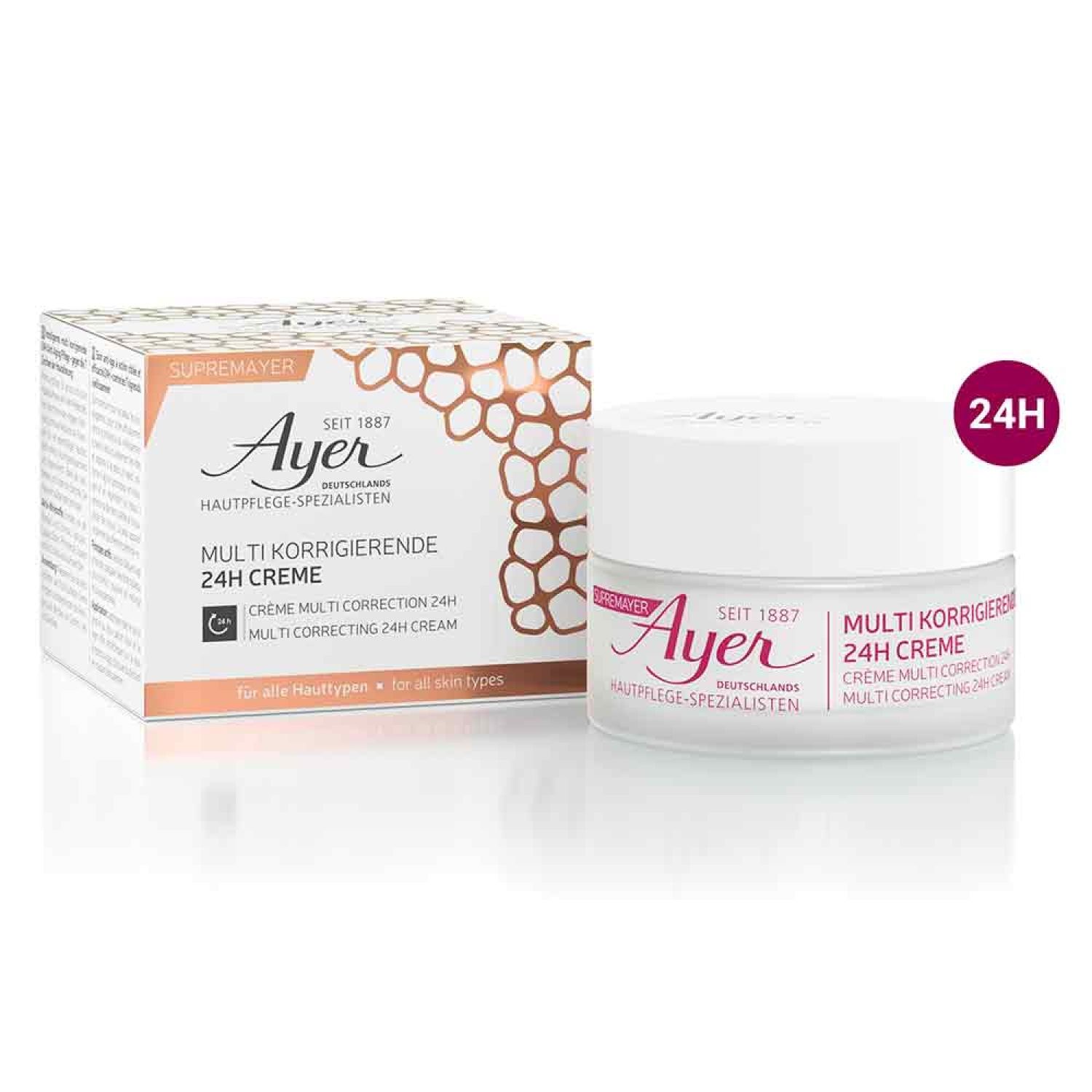Ayer SupremAyer Crema Viso Correttiva 24 Ore 50 ml notte
