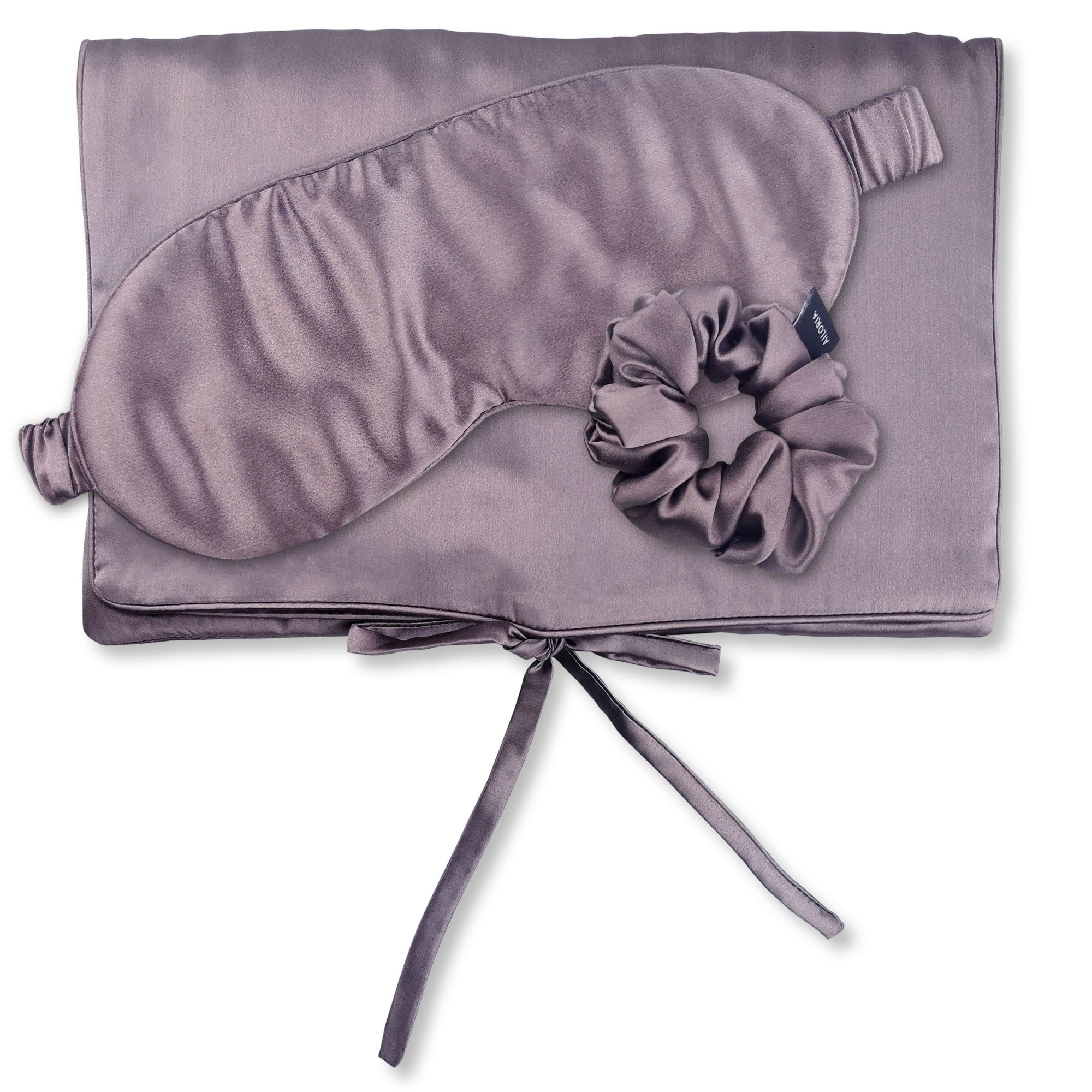 TRAVEL SET BEAUTY M AILORIA, borsa di seta maschera e scrunchie 1 St