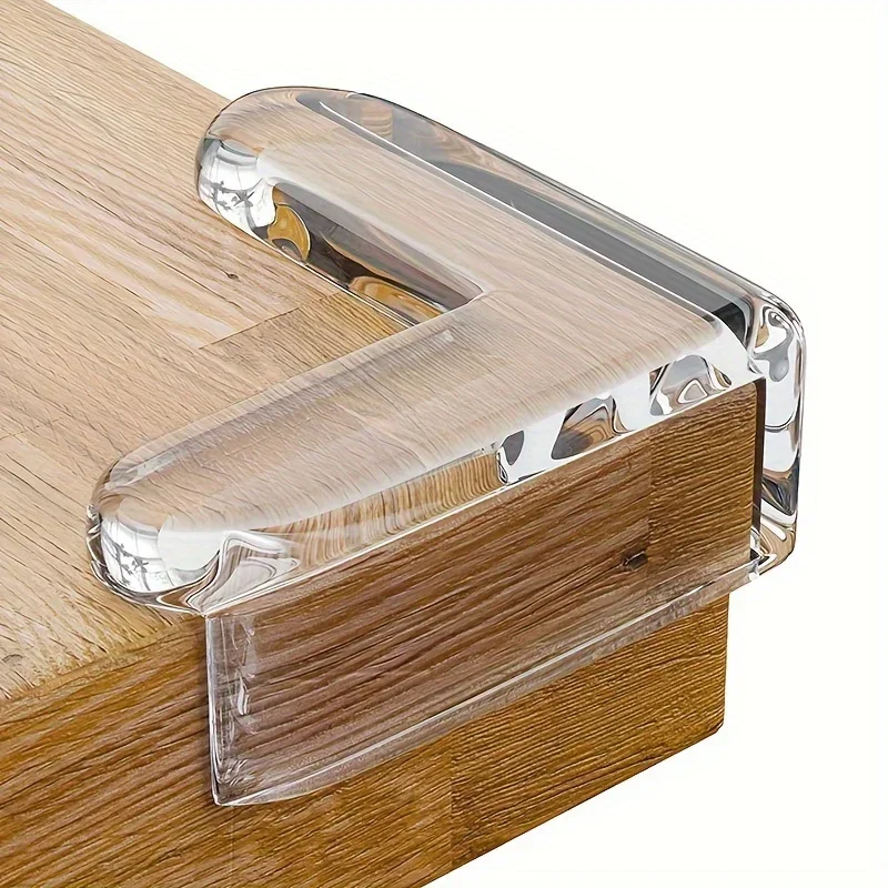 4 Sets kindersichere Eckpolster für Schreibtische, weiche Silikon-Eckabdeckungen für Glas-Couchtische