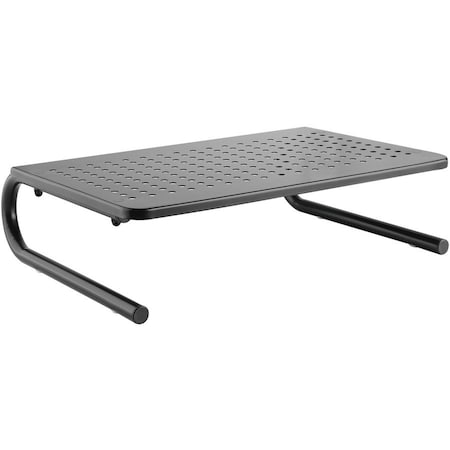 LORELL LLR18330 Monitor/Laptop Stand, 20 lb Capacity, 5.5" x 14.5", Black