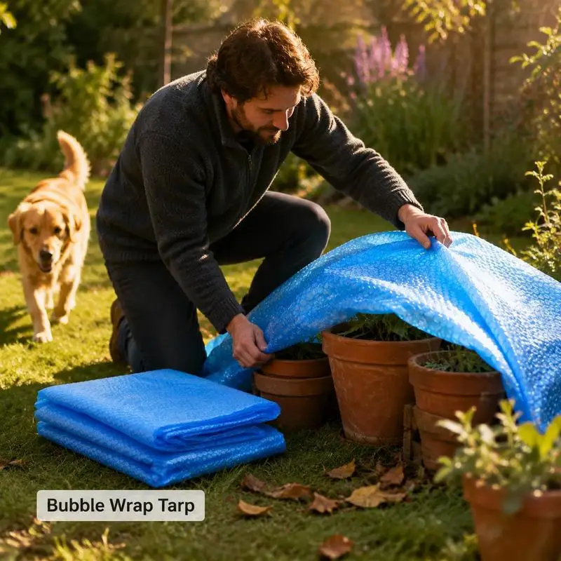 Couverture solaire pour piscine, couverture de piscine à bulles, couverture de piscine bleue 400 x 200 cm PE, couverture de piscine extérieure, accessoire pour piscine