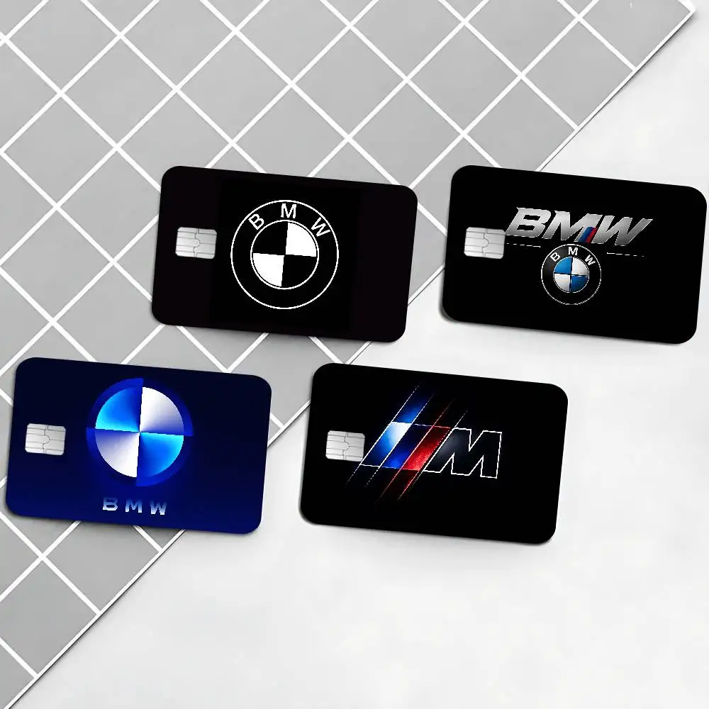 Autocollants de carte de crédit B-BMWs pour voiture de sport de luxe, pour carte bancaire VISA, carte de transport, autocollant étanche anti-rayures, cadeau pour femmes