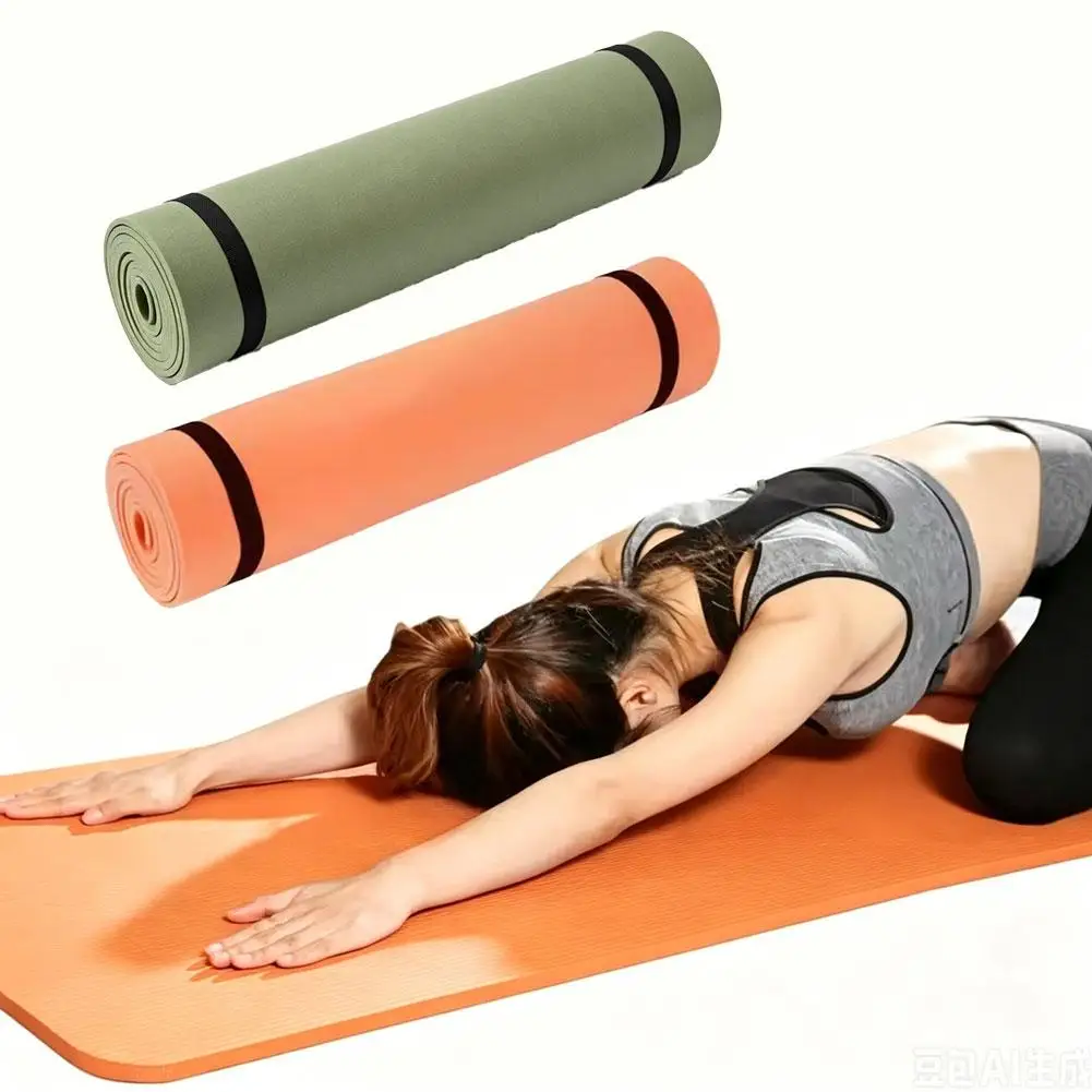 1PCS Exercise Yoga Mat Foldable Pilates Fitness Mat Thickened Comfortable Foam Workout Mat Portable Travel Fitness Exercise Pad