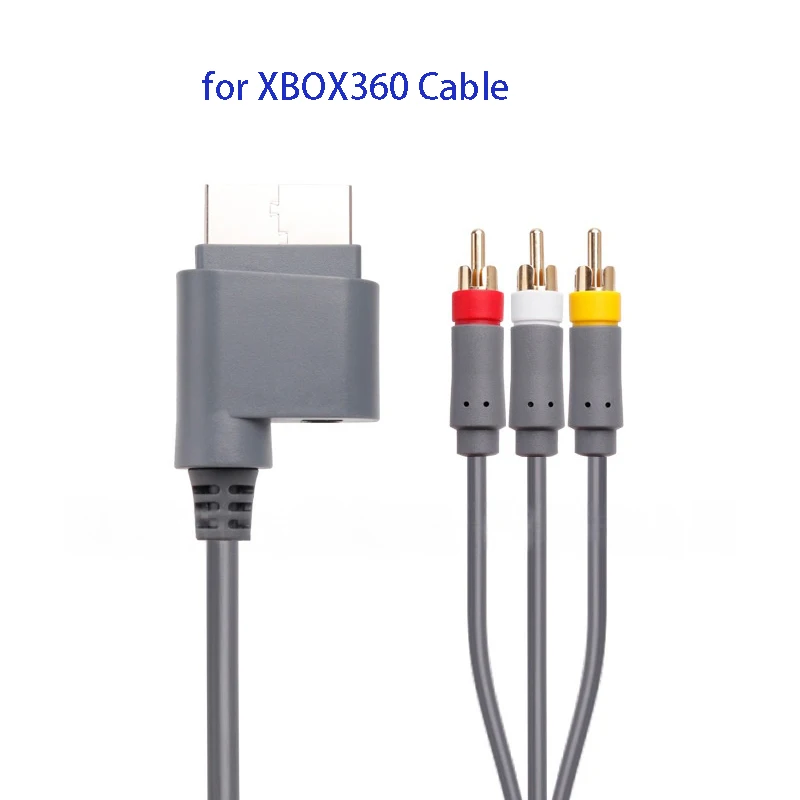 1.8m AV Cable for Xbox360 Game Console Core Game Controller Audio Video Connect Wire for Microsoft Xbox360 AV Extention Cable
