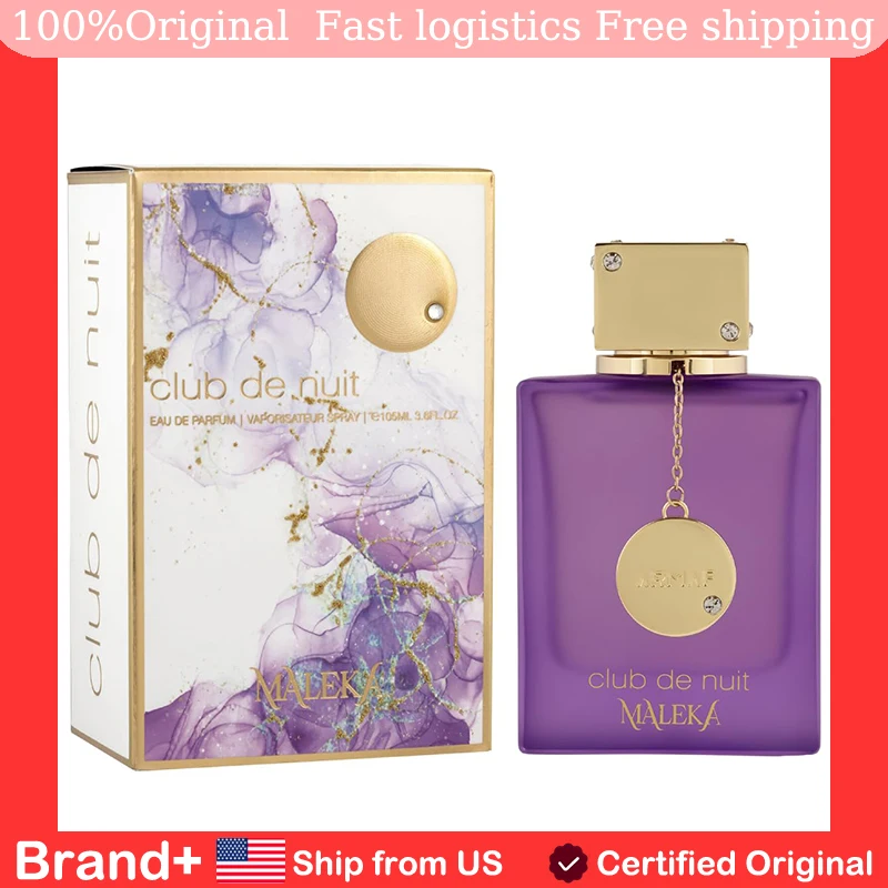 Original Arabic Perfume Club De Nuit Maleka By Armaf for Women 3.6 Oz EDP Hair and body spray Arabian women's perfume Long Lasting Fragrance Natural Perfume Cologne Pheromone Portable Birthday Gift