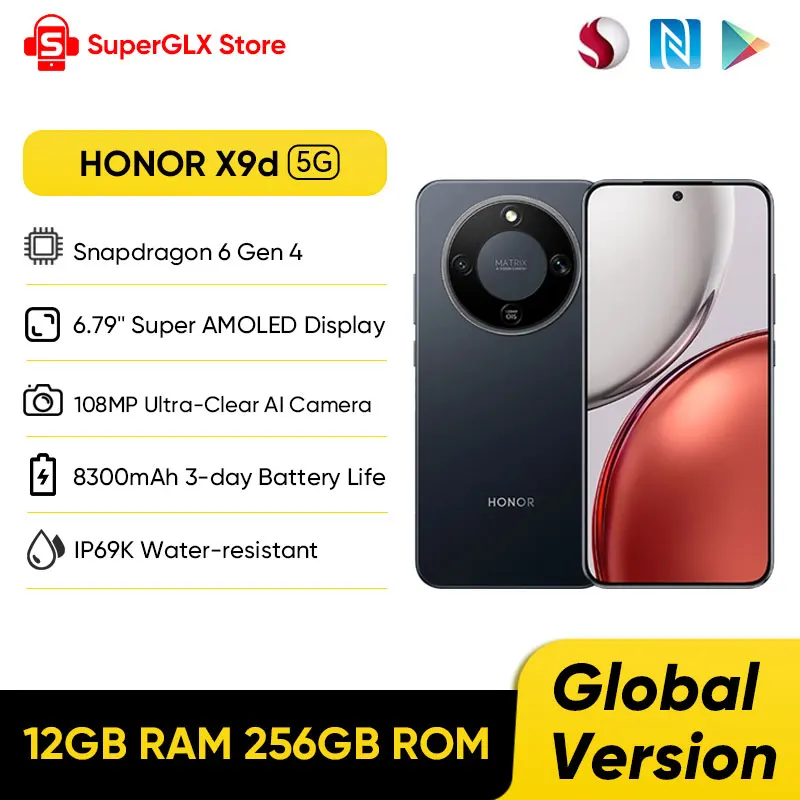 【IN STOCK】HONOR X9d Global Version 5G Smartphone 6.79