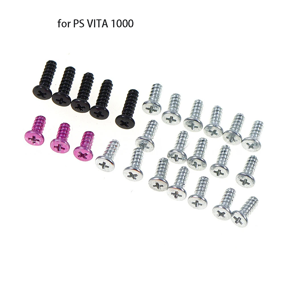 Screw Sets for Playstation Vita 1000 Replacement for SONY PSV1000 PlayStation VITA1000 Handheld Game Console Screw Repair Parts