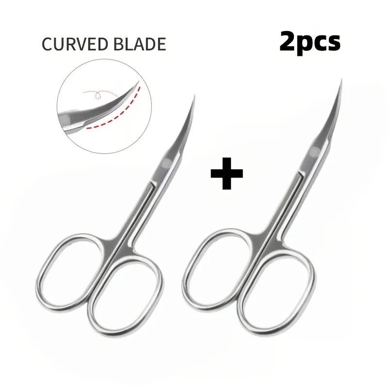 Precision Beauty Scissors Dead Skin Eyebrow Eyelash Trimming Stainless Steel Beauty Tools Eyebrow Trimming Scissors Eyelash