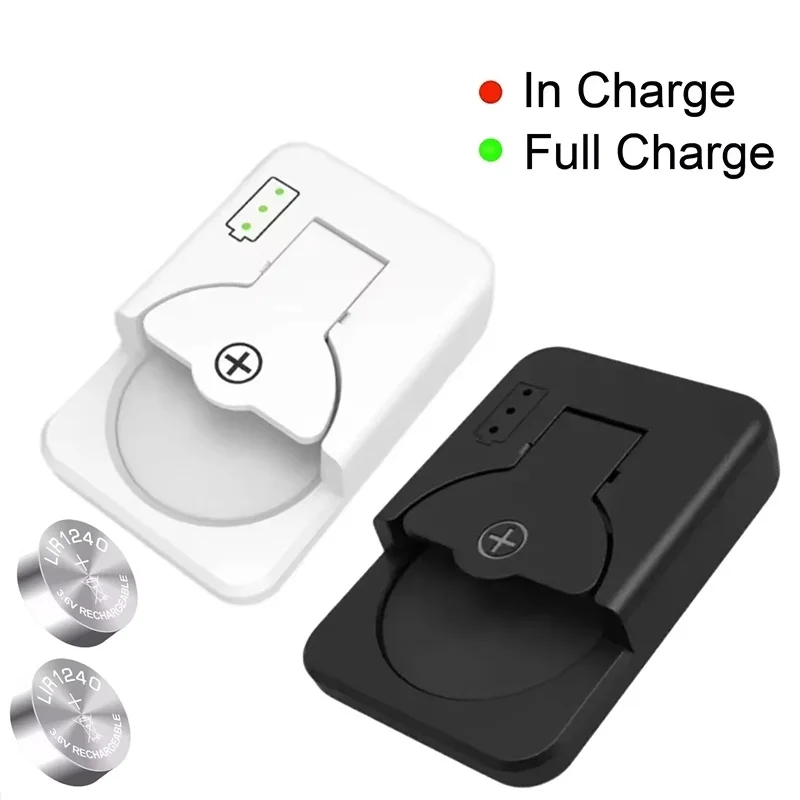 Universal Button Battery Charger For Rechargeable Coin Cell Battery Portable Round Cell Charger For Small Device Power Backup