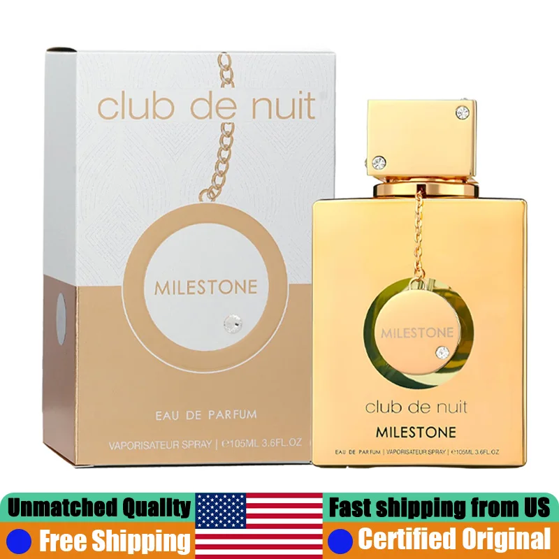 Armaf Club de Nuit Milestone Eau de Parfum 3.6 Ounce Original Arabic Perfumes Portable Unisex Minimalist Woody Floral Musk EDP Perfume Pheromones Cologne Spray 105ml Premium Long Lasting Sandalwood