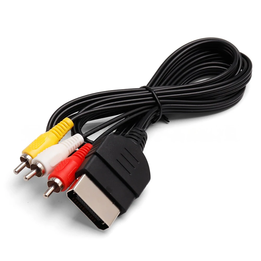 RCA Cable for XBOX Game Console Extension Cord for Microsoft Xbox Controller Gamepad AV Audio Video Cable for DVD CD Monitor