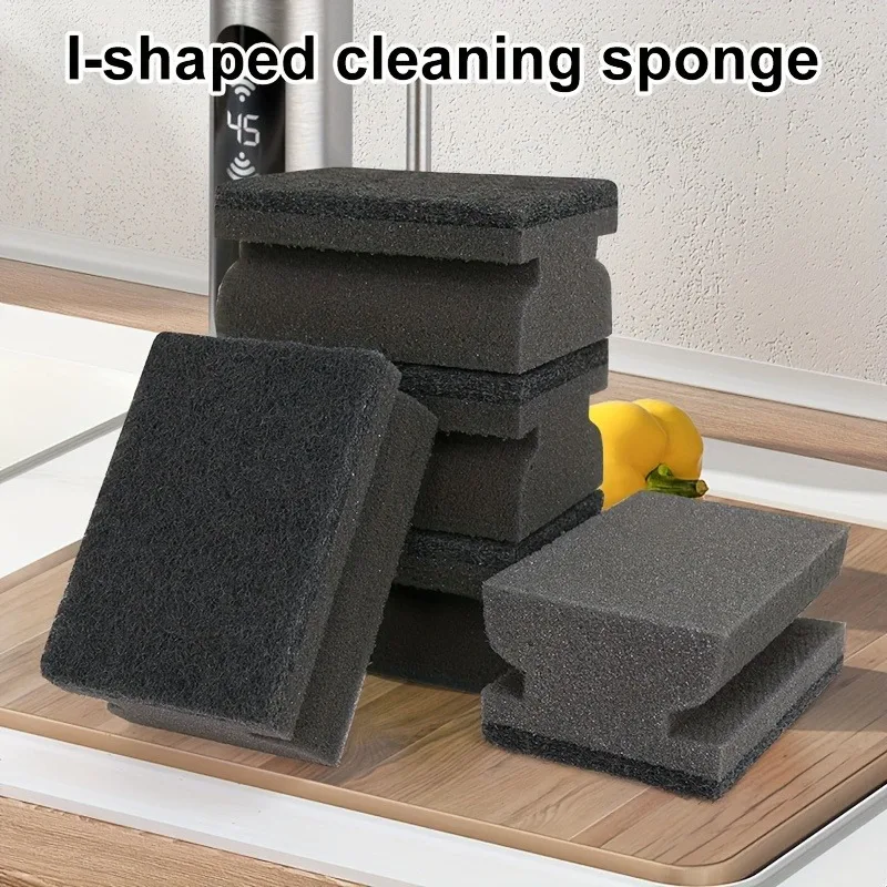 3 pcs Double-sided Cleaning Sponges Household Scouring Pad Pan Pot Dish-Washing Sponges Non-Scratch Cleaning Scrub Sponges