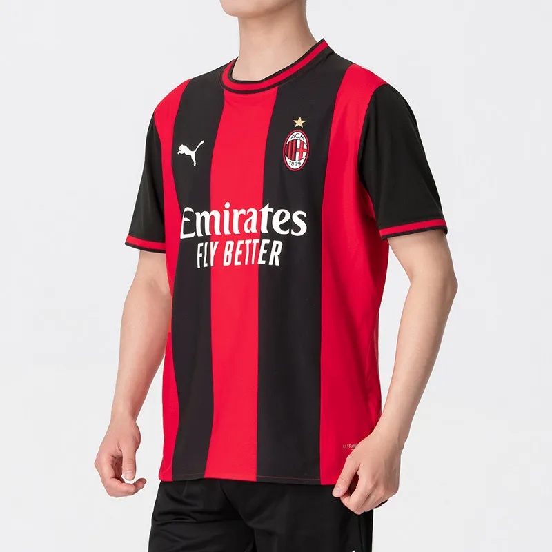 Maillot domicile Puma AC Milan pour homme 2026 Ultraweave Drycell à séchage rapide, T-shirt de football 78412-001