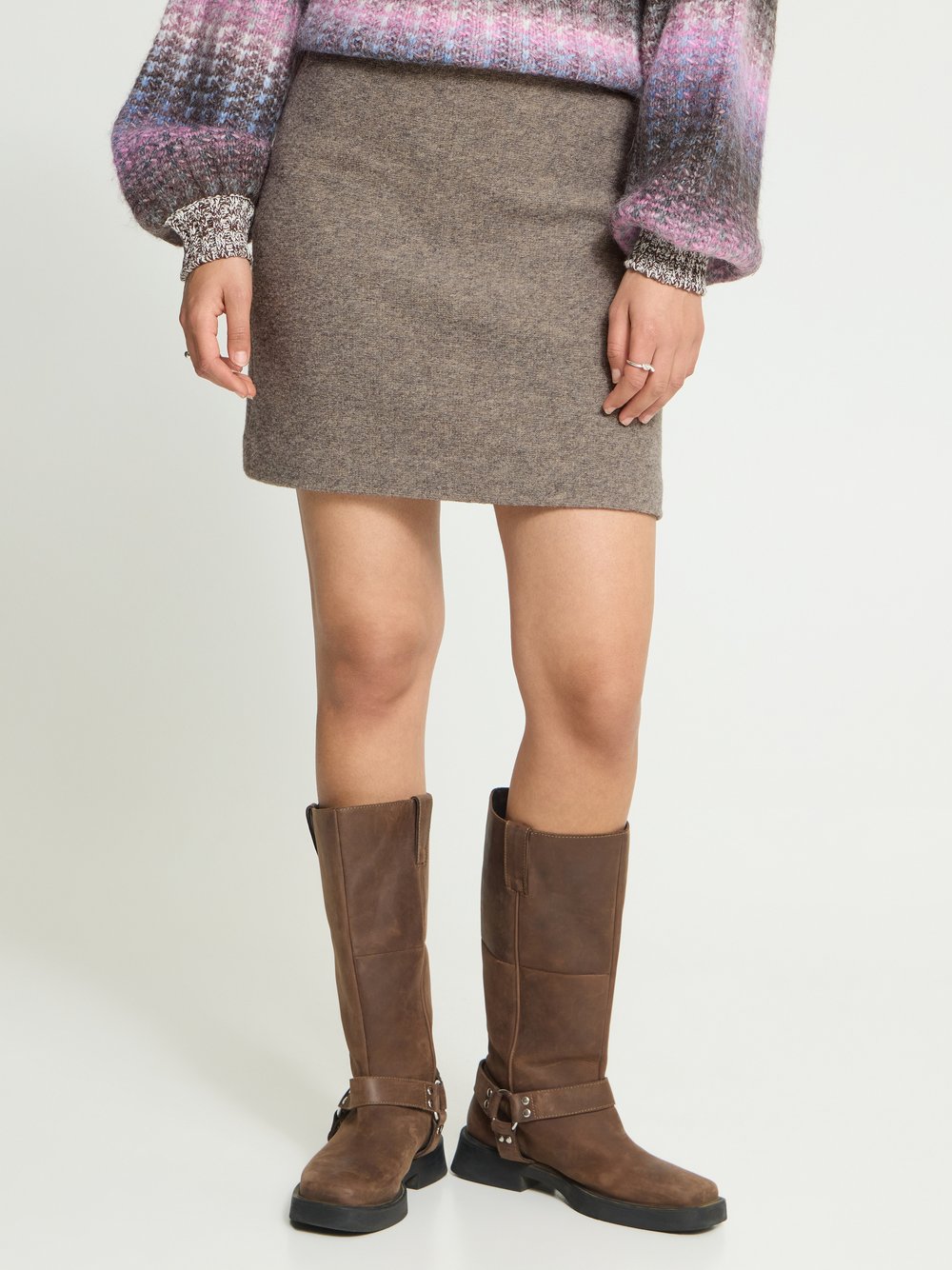 Ichi Freizeitrock IHWOLCA Damen beige, 40