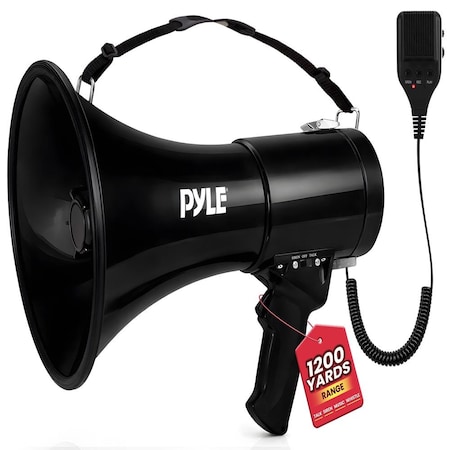 PYLE PMPRA514BK 50W Megaphone Bullhorn