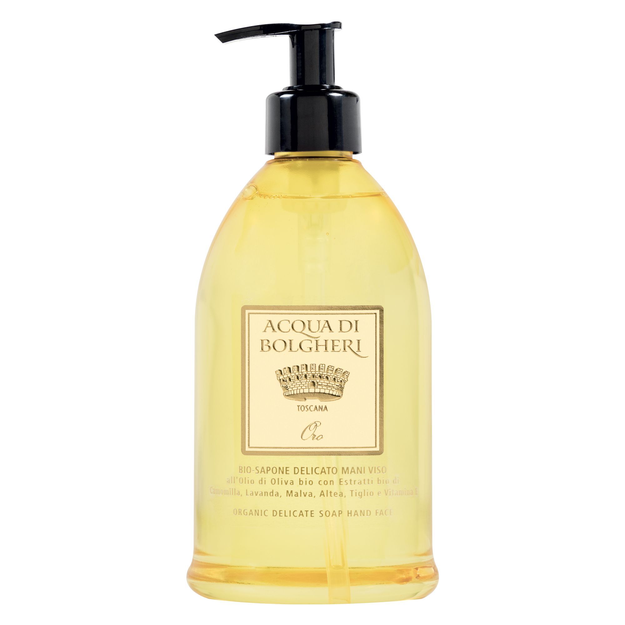Acqua di Bolgheri Bio Sapone Delicato Mani e Viso ORO Detergente per U