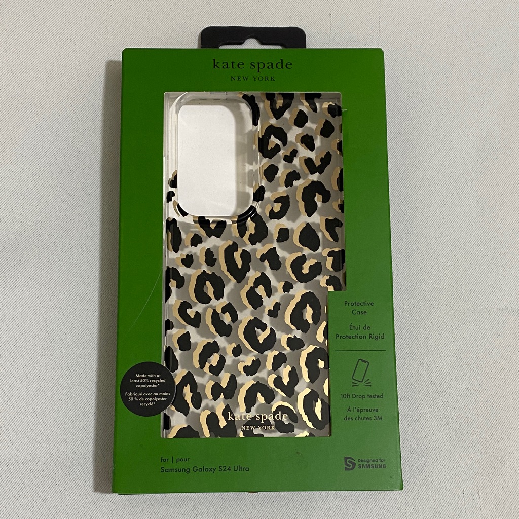 Kate Spade Accessories | Kate Spade Protective Phone Case For Samsung Galaxy S24 Ultra | Color: Black/Gold | Size: Galaxy S24 Ultra
