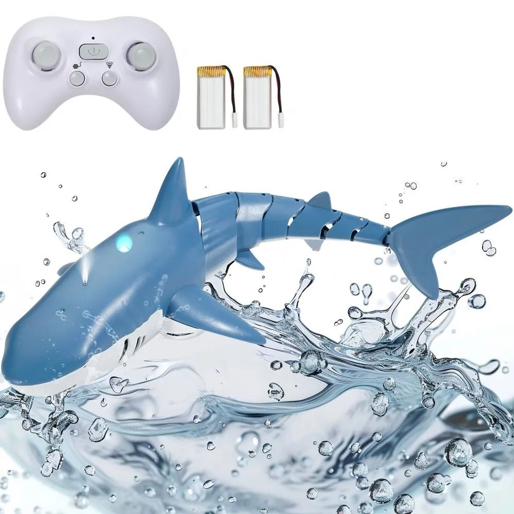 Realistic Remote Control Shark Toy With Water Spray And LED Lights Realistic Remote Control Shark Toy With Water Spray And LED Lights