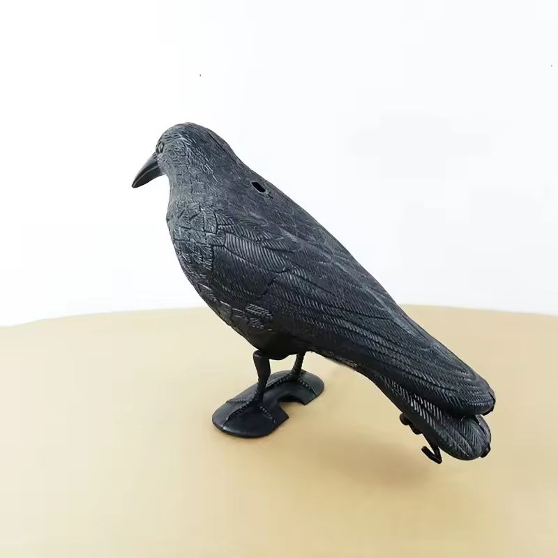 Realistic Black Raven Simulation Crow Fake Bird Repellent Halloween Prop Realistic Black Raven Simulation Crow Fake Bird Repellent Halloween Prop