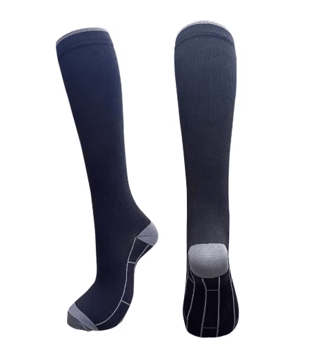1 Pair 2030 MmHg Compression Socks Running & Everyday Support For Men & Women black l xl