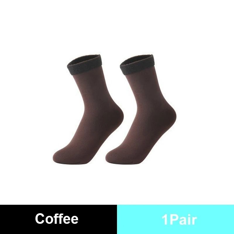 CozyCloud Thermal Wool Blend Winter Socks coffee (1 Pc)